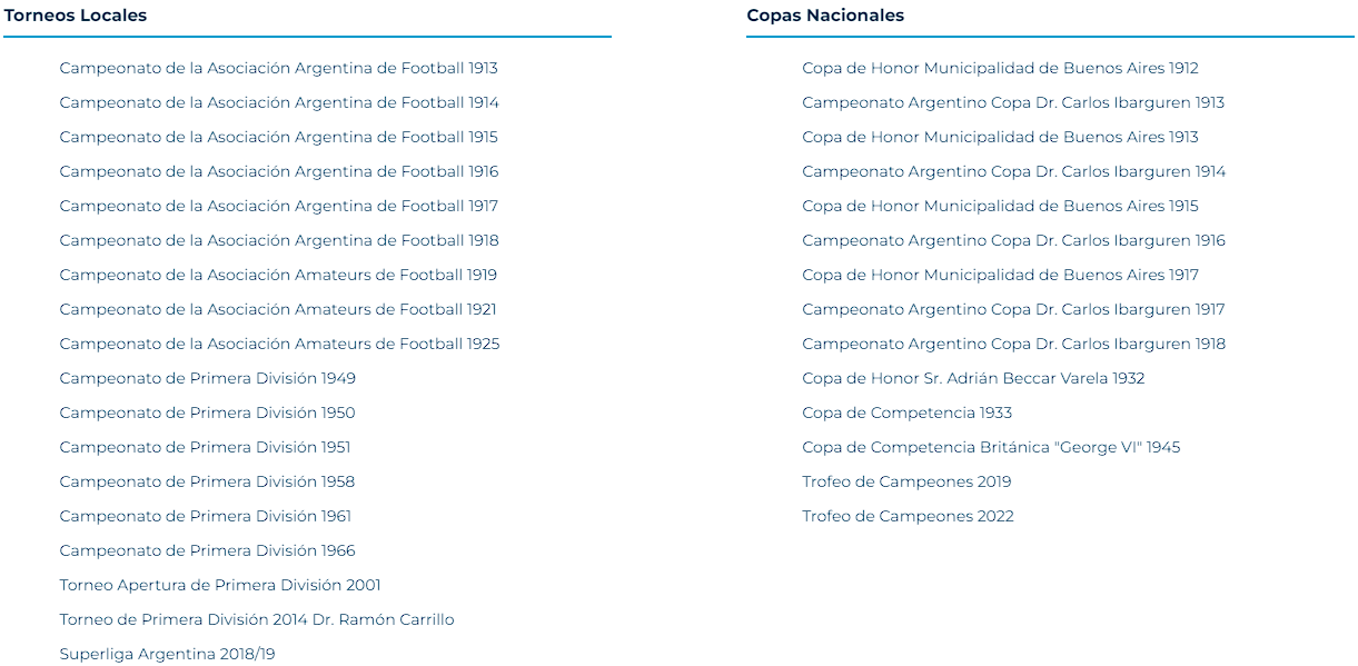 copas y torneos locales